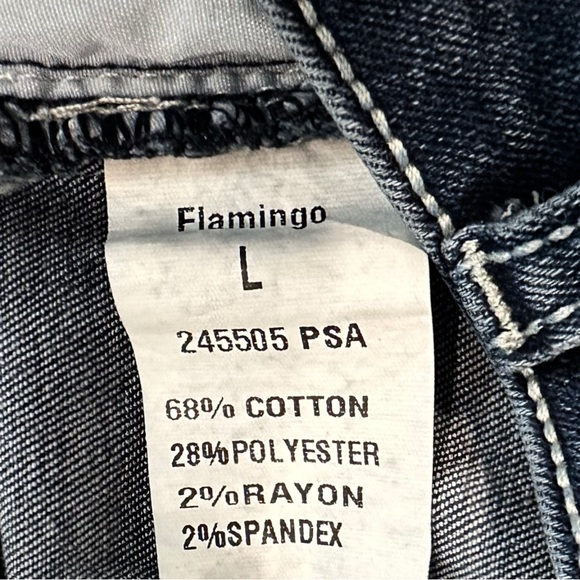 Flamingals Woman’s Jeans. Bootcut, Embroidered Pockets, SZ Large Exc.Condition - Picture 8 of 8